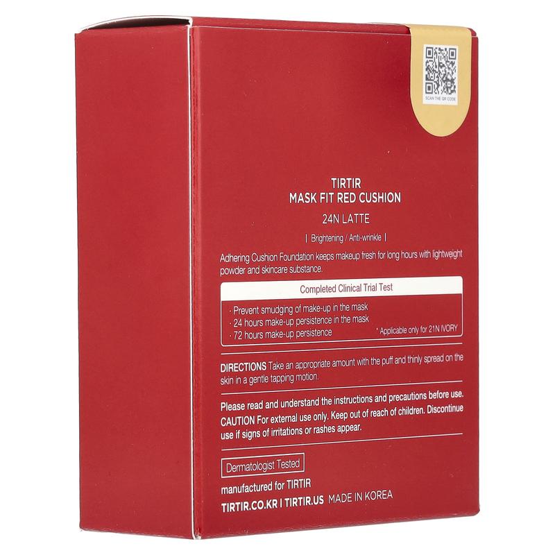 TIRTIR Mask Fit Red Cushion, 24N Latte, 0.63 oz (18 g)