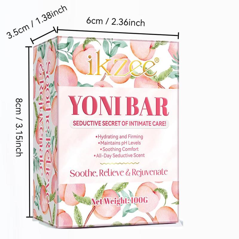 Peach Flavor Yoni Bar, 2 Counts Moisturizing Body Wash Soap, Hydrating Firming Body Wash & Soap for Women, Bath Sets Suitable for All Skin Types, Fall Gift