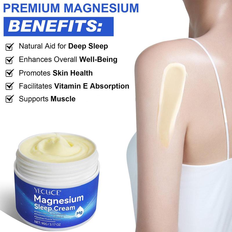 Magnesium Oil Cream & Spray Set, 2 Counts Magnesium Body Care Products, Body Care Set for Women & Men, Christmas Gift