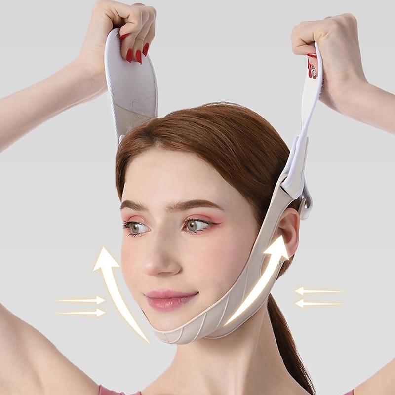 Silicone Face Lifting Strap, 1 Count V Shaped Face Lifting Belt, Face Lifting Tool, Skin Care Beauty Tool for Women