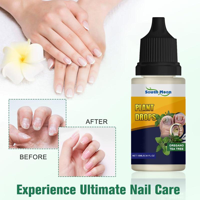 Plant Drops for Nails Care, Promote Strong And Healthy Nails, OreganoTea Tree, Tea Tree and Oregano Oil