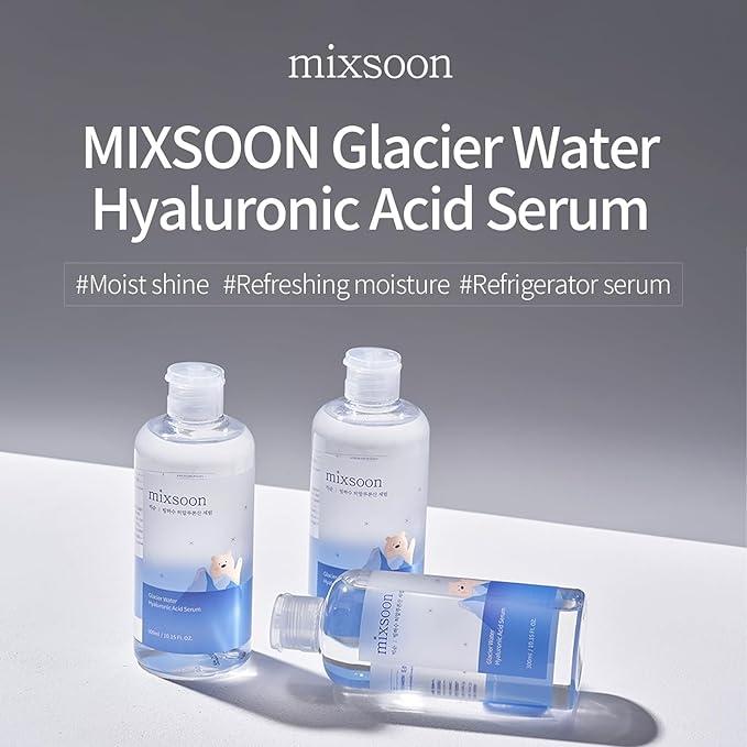 [Mixsoon] Glacier Water Hyaluronic Acid Serum - Hydration Booster, Firming Facial Serum For Glass Skin - Cruelty-Free, Vegan, Moisture Skin Repair