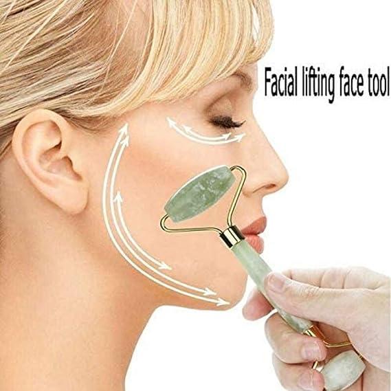 Fuvooi Jade Gua Sha Facial Massager Set - 5 in 1 Skin Care Tools for Relaxation, Toning, and Lymphatic Drainage - Comfort