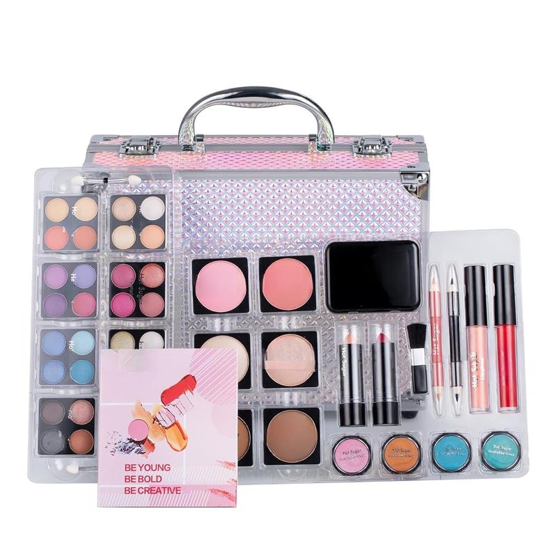 Makeup Kit for Women Full Kit Teen Girls Starter  Gift Set with Cute Mermaid  Case Includes Pigmented Eyeshadow Palette Blush Lipstick Lip Pencil