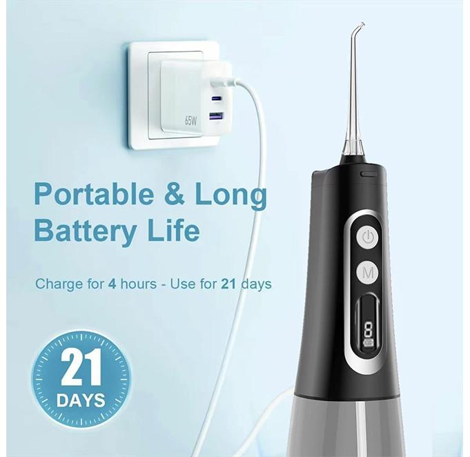 Water Flosser with 9 Cleaning Modes,Cordless Oral irrigator M139 Waterproof