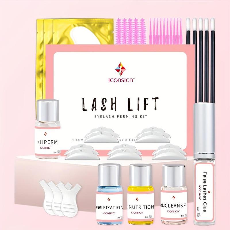 Eyelash Lift Kit, 1 Set Long Lasting Gentle Eyelash Perming & Lifting Kit, Professional Eyelash Perming & Lifting Kit, Eye Makeup Tool for Women