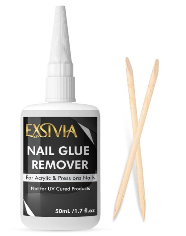 Nail Glue Remover for Press On Nails, Acrylic Nails & Glue On Nails - 50mL Non-Acetone, Gentle & Odorless Debonder Serum