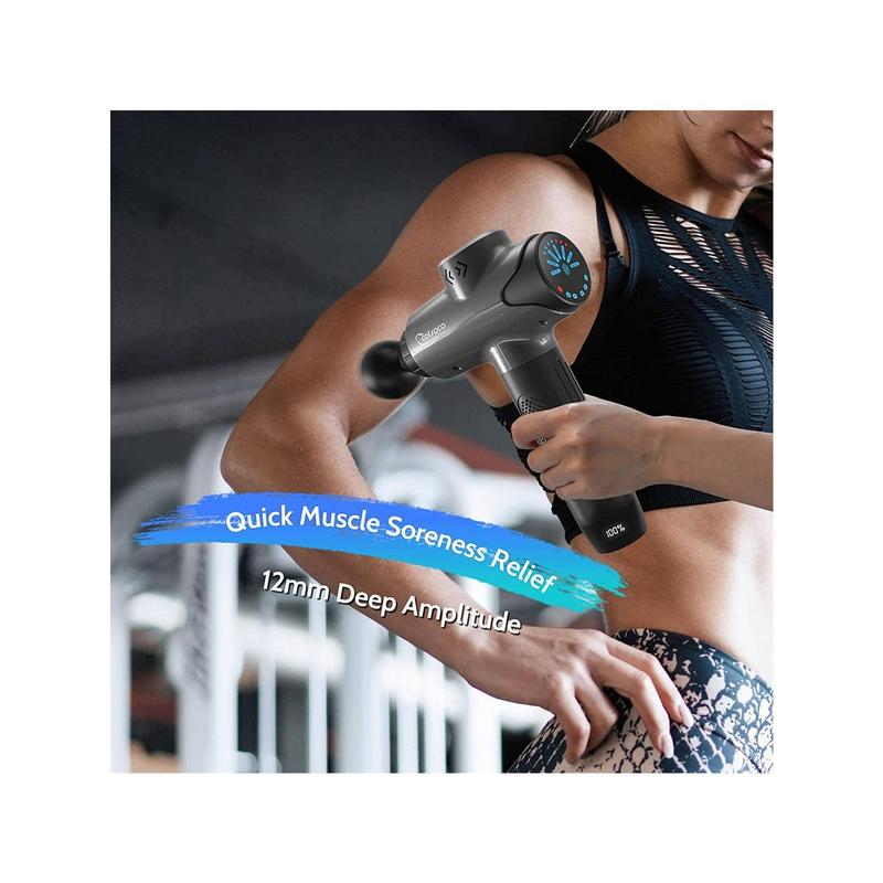 cotsoco Muscle Massage Gun LCD Display Deep Tissue For Athletes, Portable Percussion Handheld Body Massager