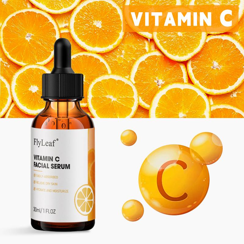 FlyLeaf 30ml Vitamin C Face Serum, Hydrating Brightening Face Serum, Moisturizing Face Serum