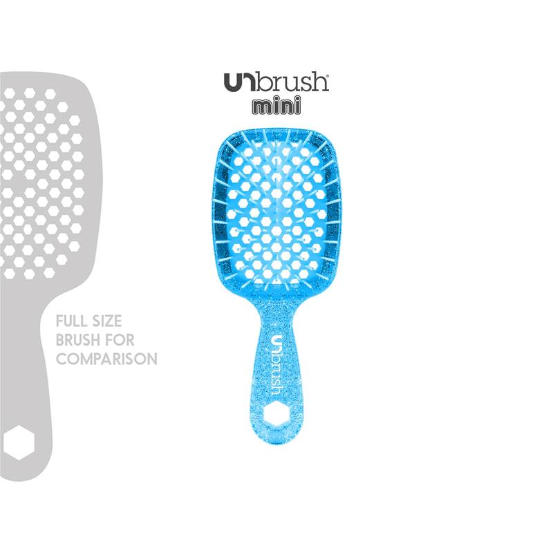 UNbrush Hair Brush, Mini Hair Brush and Unwinder Detangling Spray (2 Brushes & Detangling Spray)