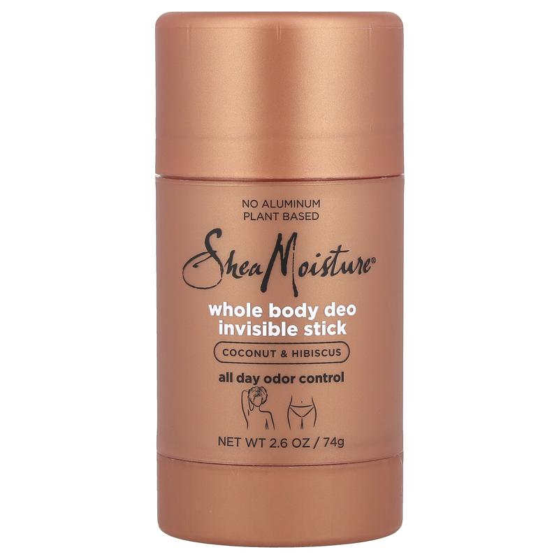 SheaMoisture Whole Body Deo Invisible Stick, Coconut & Hibiscus, 2.6 oz (74 g)