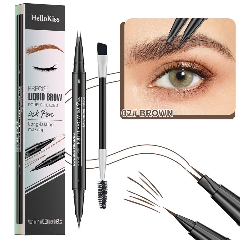 Eyebrow Pencil Magical 2-in-1 Dual-Ended EyeBrow Pencils for Women with Fork-Tip &Precise Brush-Tip Create Natural Hair-Like Brows, Last All-Day