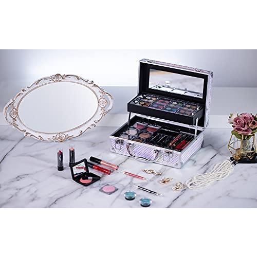 Makeup Kit for Women Full Kit Teen Girls Starter  Gift Set with Cute Mermaid  Case Includes Pigmented Eyeshadow Palette Blush Lipstick Lip Pencil