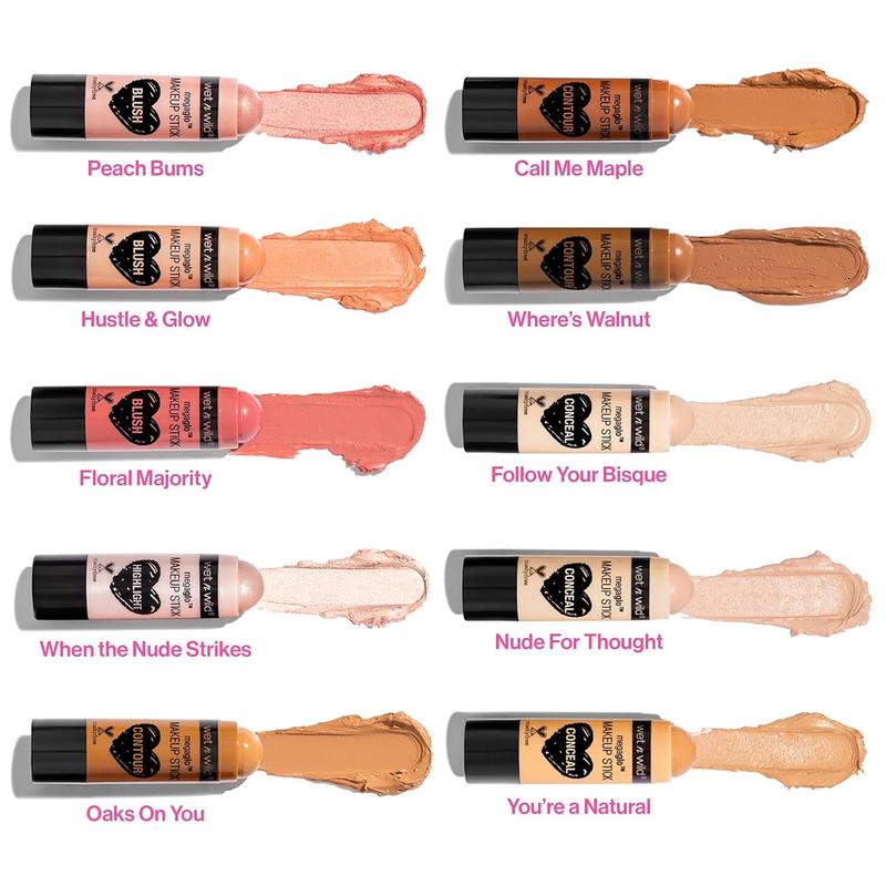 wet n wild MegaGlo Makeup Stick, Buildable Color, Versatile Use, Cruelty-Free & Vegan - Contour Bronzer - Where's Walnut?