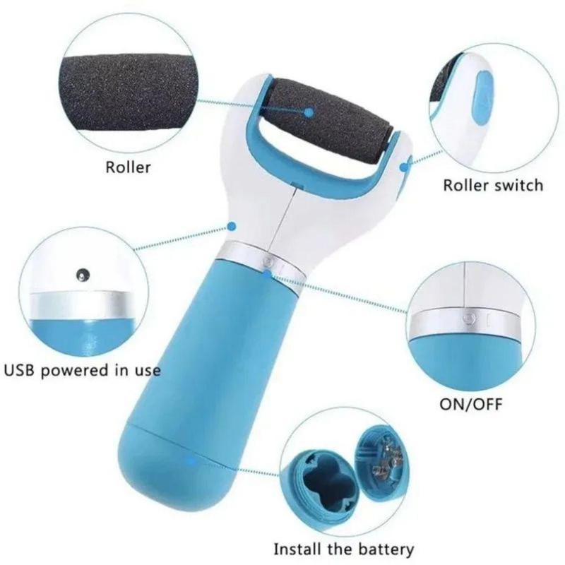 Electric Foot File, 1 Count Rechargeable Foot Callus Remover, Foot Dead Skin Remover, Pedicure Tool for Home & Salon Use