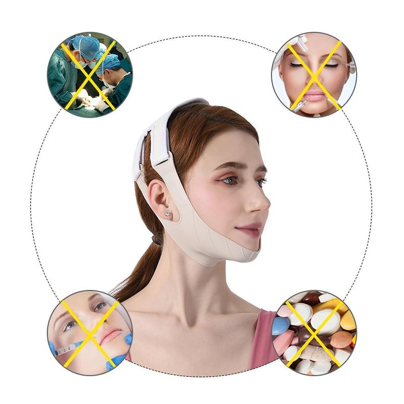 Silicone Face Lifting Strap, 1 Count V Shaped Face Lifting Belt, Face Lifting Tool, Skin Care Beauty Tool for Women