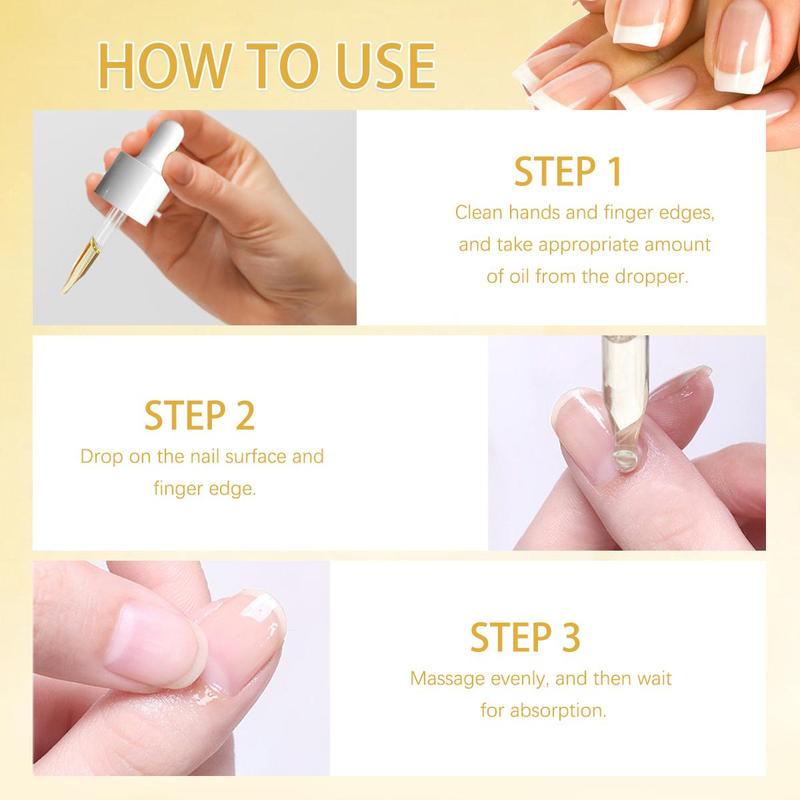 Cuticle Oil, 1 Box Deeply Moisturize Nail Strengthener, Nail Care Oil for Damaged Cuticles Nails & Dry, Soften and Condition Nail Skin