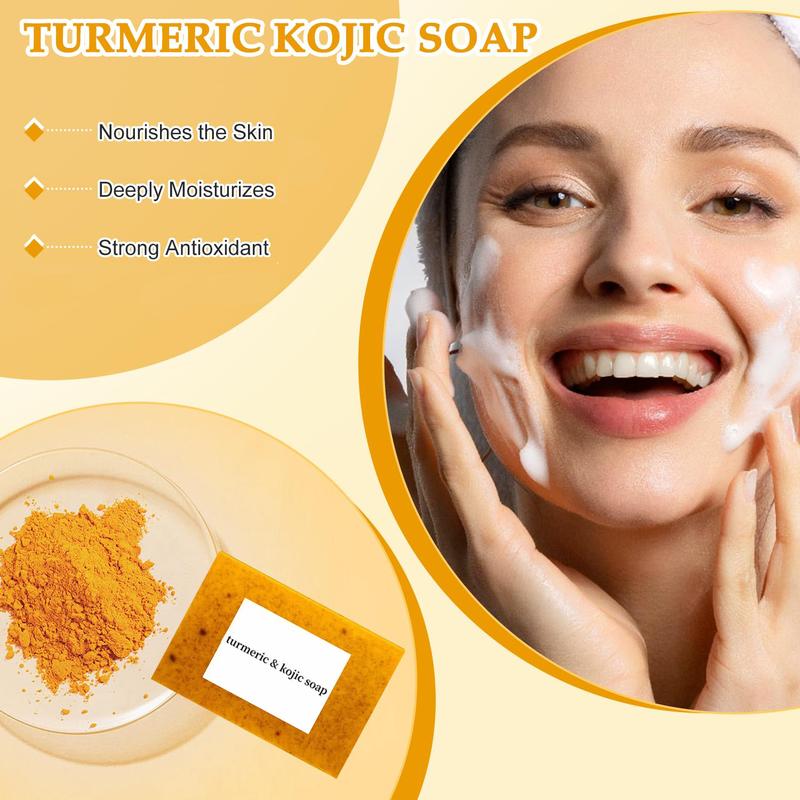 2Pcs Lemon turmeric kojic soap Fragrance