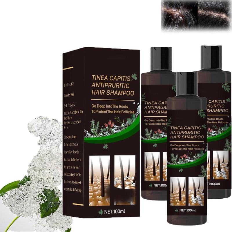 Scalp Repair Biological Shampoo,Anti Itch Dandruff Shampoo,Tinea Capitis Antipruritic Hair Shampoo,Dandruff Treatment Shampoo,Deep into the Roots,Protect the Hair Follicles black  Conditioner Haircare Aloe Comfort Cleanser Cleansing Conditioner Haircare