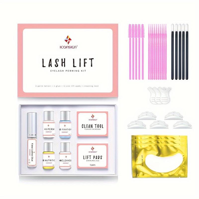 Eyelash Lift Kit, 1 Set Long Lasting Gentle Eyelash Perming & Lifting Kit, Professional Eyelash Perming & Lifting Kit, Eye Makeup Tool for Women