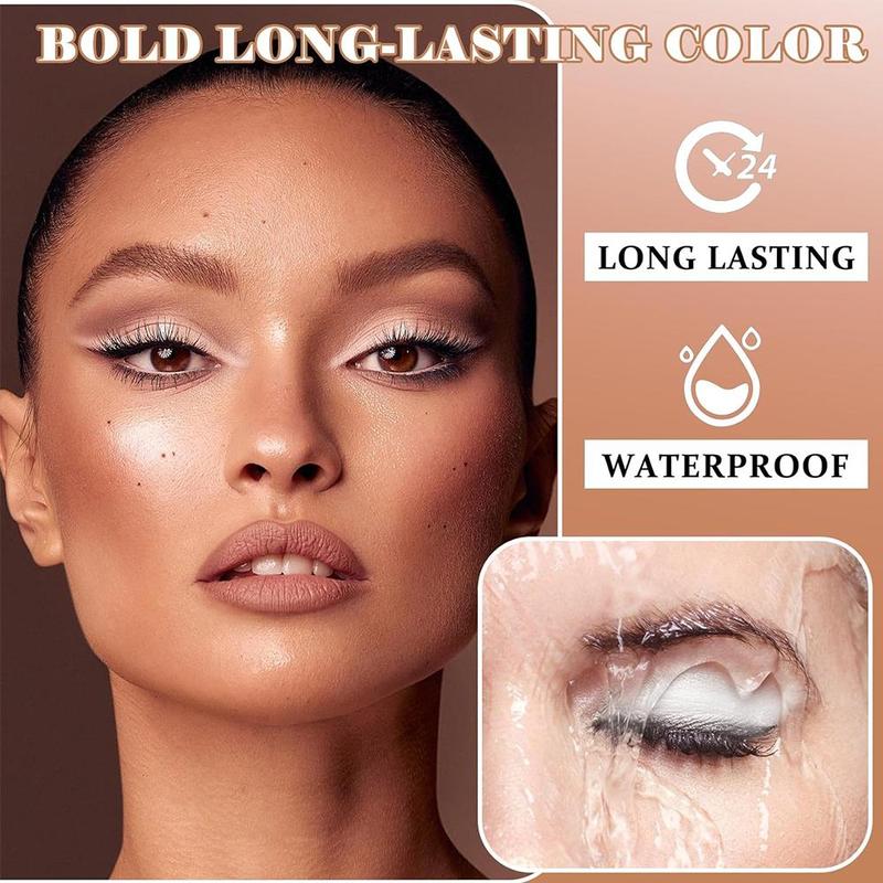 Long-lasting Eyeshadow Primer, 6 Counts set Waterproof Eyeshadow Primer, Full Color Vitality Eyelid Concealer Face Makeup for Women & Girls