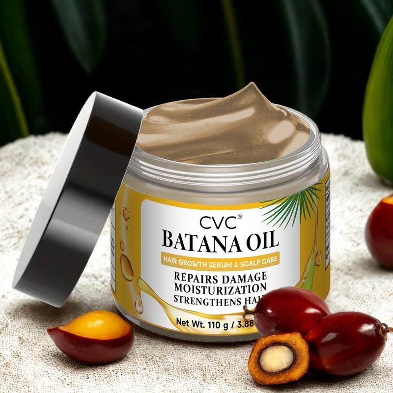 Batana Oil Hair Mask For Hair Growth Healthier: Batana oil Sourced from Honduras - CVC Batana oil  For men and women-  Moisturize Scalp, Restore Dry Damaged Hair 110g 3.88 oz Haircare Repair   hairgrowth oil hairtreatment