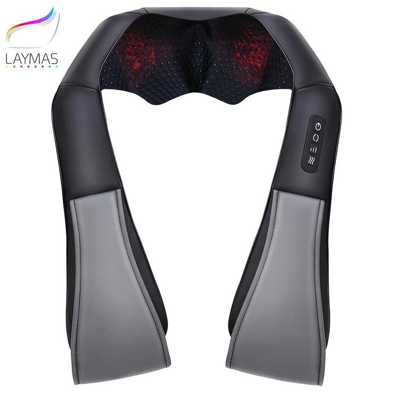 Back And Neck Massager With 3 Levels Adjustable Heating, 8 Nodes Deep Kneading Massage For Neck, Back, Shoulder, Use At Home, Car, Office Christmas Gifts