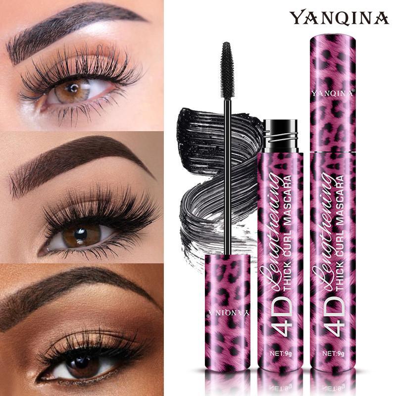 Hot Pink Eyeliner & Mascara Makeup Set, Waterproof Eye Makeup Kit, Eyelash Extensions Mascara with Eye Makeup Enhancement Liquid Eyeliner, Cosmetic Gift