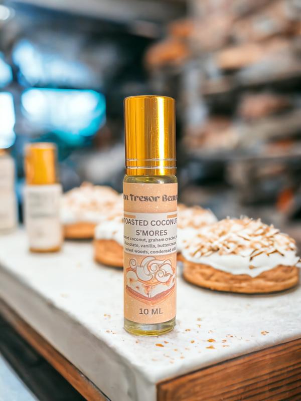 Toasted Coconut Smores body oil roll-on, alcohol free, vegan friendly, 10 ML bodyoil