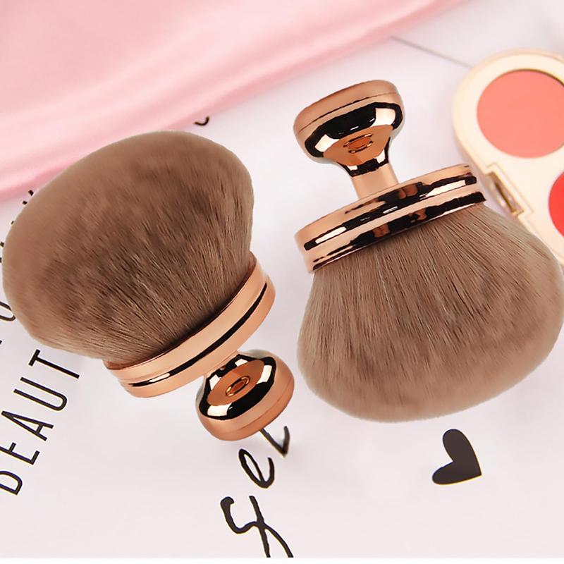 74mm Extra Large Body Makeup Brush, Wide-headed Kabuki Brush For Bronzers Blend Self Tanning Applicator, Oval Face Leg Brush With Drawstring Bag