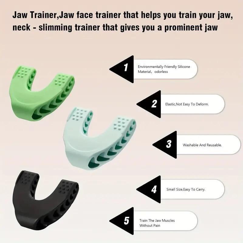 Facial Exerciser, 1 Set Jawline Exerciser for Tighten, Tone & Strengthen, Face Muscle Training Tool for Men and Women, Comfort Jawline Shaper, Gym Equipment