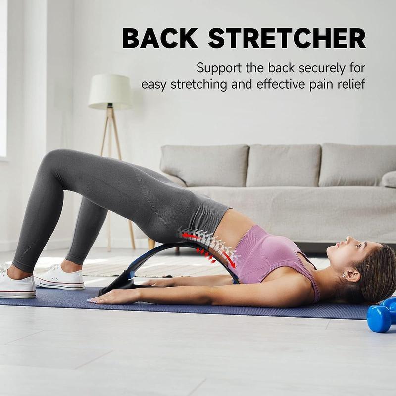 Back Stretcher, 1 Count Lumbar Back Stretcher, Spinal Massage Stretching Device, Fitness Equipment for Home Gym, Gymtok