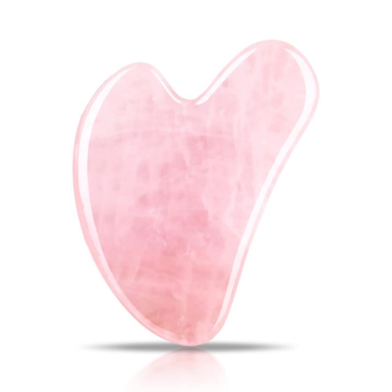 Comfort Rose Quartz Gua Sha Tools - Reduce Puffiness & Sculpt Jawline!