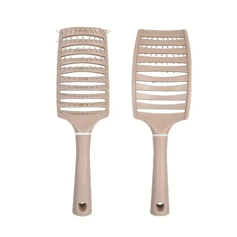 Simple Plain Vented Detangling Hair Brush (1 2 3 Counts), Massage Hair Brush for Detangling, Dry Curly Thick Straight Hair Brush, Perfect for Everyday Use, Christmas, Christmas Gift