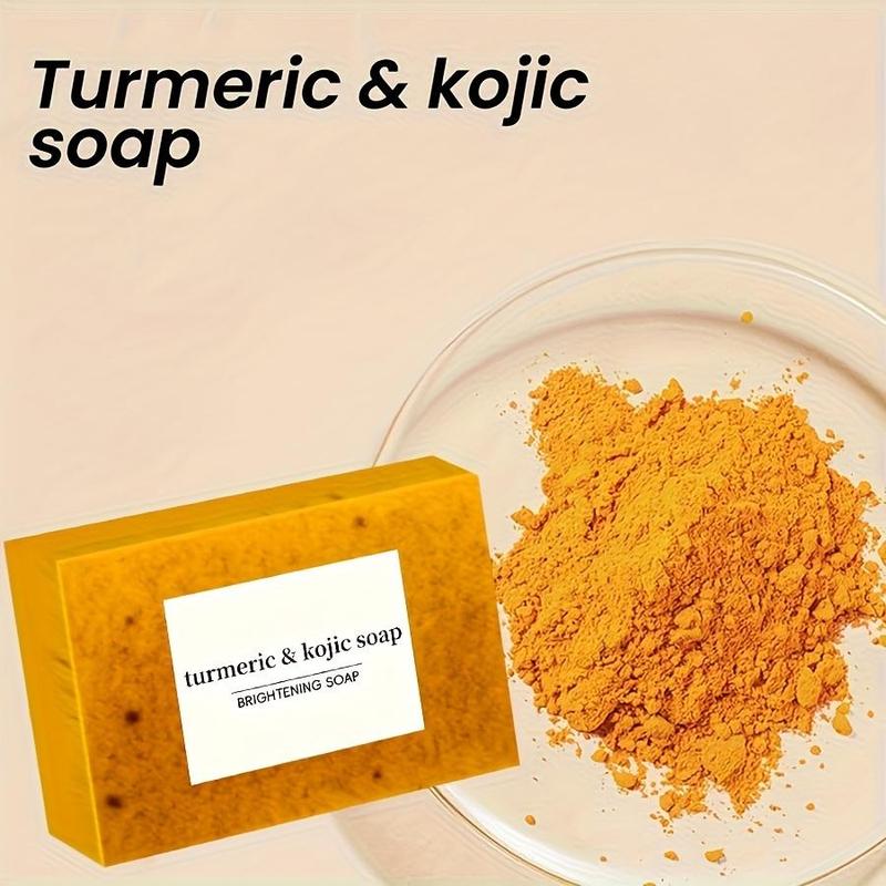 Turmeric Skin Care Kit, 8 Counts Turmeric Soap Bar & 2 Counts Turmeric Essential Oil & 3 Counts Foaming Net, Deep Cleansing Moisturizing Skin Care Kit