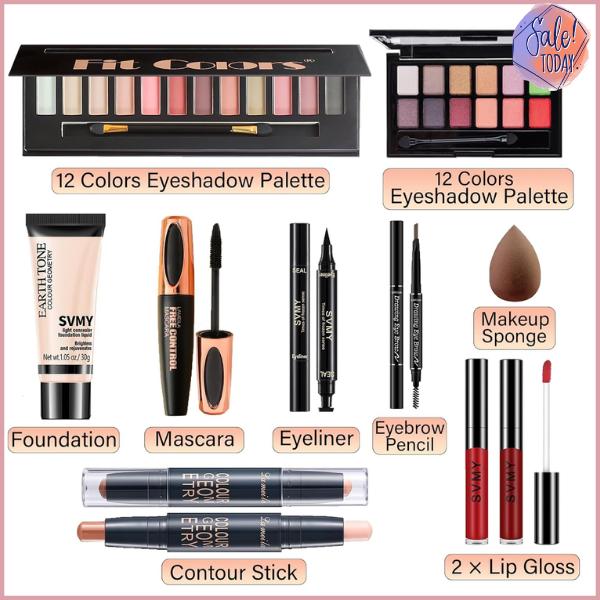 Makeup Set for Women, Makeup Full Kit for Beginners & Professionals, Eyeshadow Palette, Lip Gloss, Face Makeup, Eye Makeup, Travel Makeup Set, Makeup Gift Set