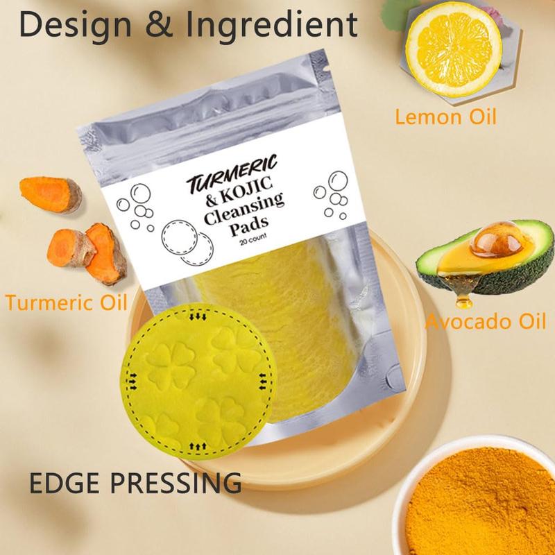 Optimized Title: HECMOKS Kojic & Turmeric Pads: Oil-Free Cleanser, Balances & Brightens Skin. 3-Pack for Optimal Care.