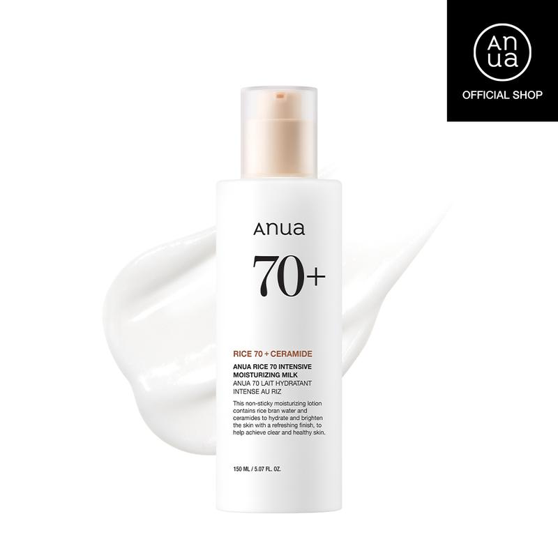 [Anua Official Shop] Rice 70 Intensive Moisturizing Milk (150ml, 5.07 fl.oz.) ｜ Lightweight Moisturizer for Glass skin, Korean skin care, Rice water