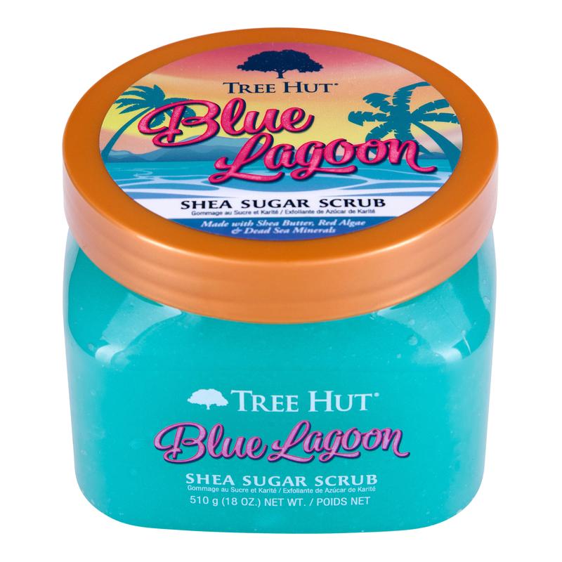 Tree Hut Blue Lagoon Sugar Scrub with Moisturizing Shea Butter, 18 oz - Exfoliating Body Care