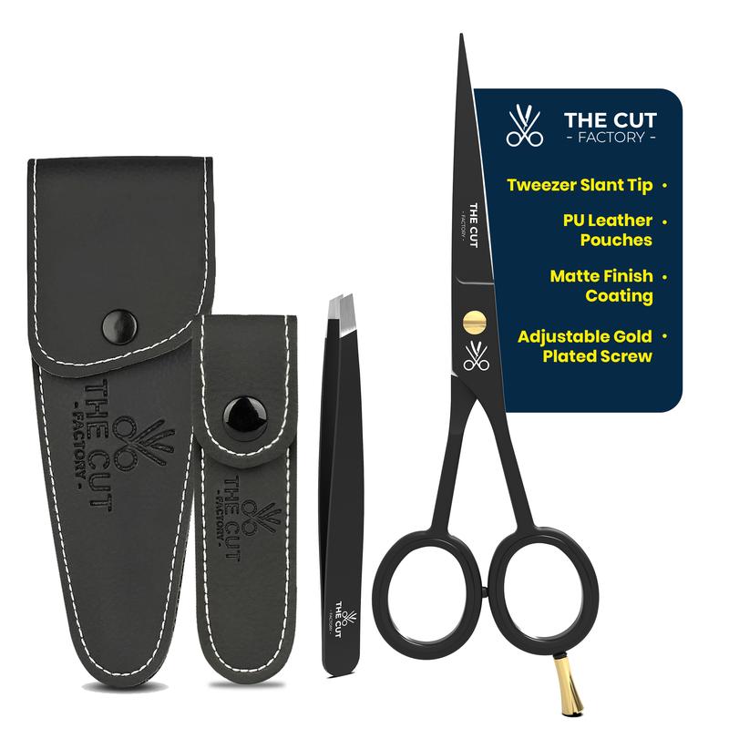 The Cut Factory Smooth Professional Barber Hair Scissors 6.5 Inches - Ideal for All Hair Types Haircare Heatless Gift Handle Salon thinning shears