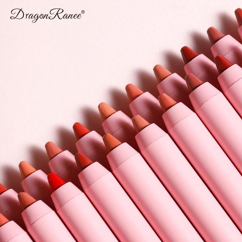 Summer Music Festival Makeup Long Lasting Matte Lip Liner Set, 12pcs Waterproof Matte Lip Liner Lip Stain Pencil for All Occasions, Lip Makeup, Daily Makeup