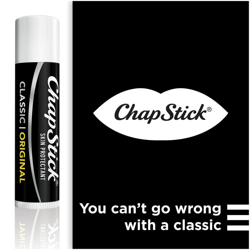 ChapStick Classic Original Skin Protectant Lip Balm, Moisturizing Lip Care, 3 Tubes (Pack Of 1)