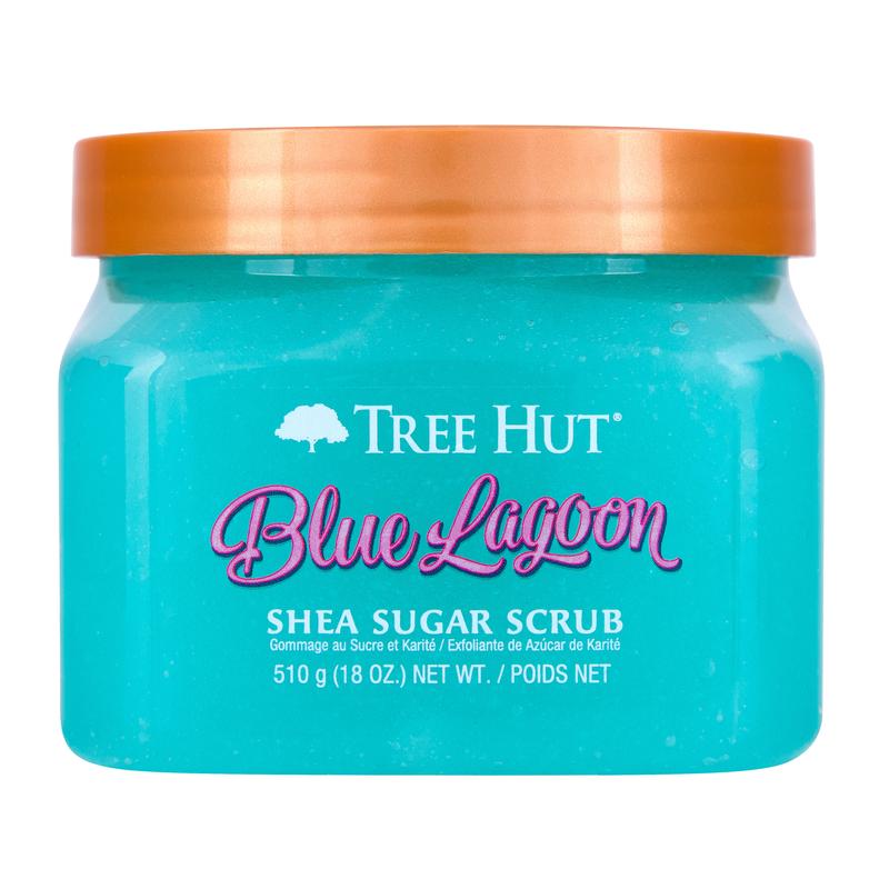 Tree Hut Blue Lagoon Sugar Scrub with Moisturizing Shea Butter, 18 oz - Exfoliating Body Care