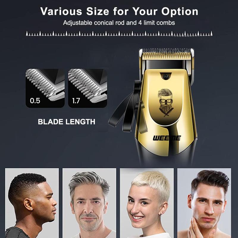 Professional Hair Clipper Set, 1 Set Hair Trimmer & T-blade Trimmer & Accessories, Great Gifts for Boyfriend, Father's Day Gift, Barber Kit, Barber Clippers, Hair Cutting Machines