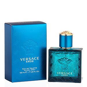 VERSACE Eros Eau de Toilette Spray for MEN 1.7oz   50ml - Luxury, Long Lasting Perfume