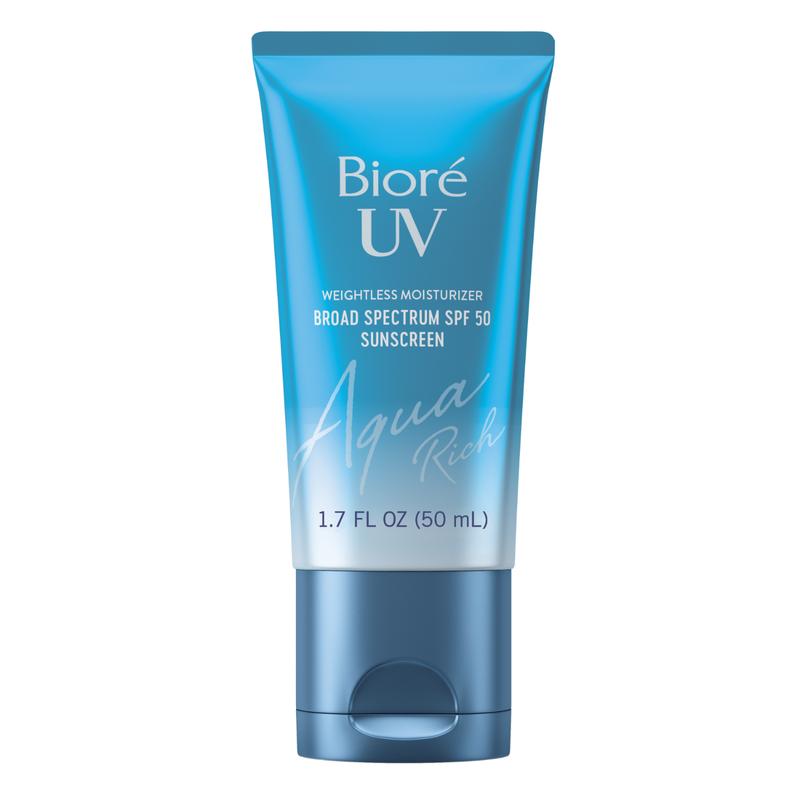 Bioré UV Aqua Rich SPF 50 Moisturizer Sunscreen for Face, For Sensitive Skin, Oil Free, Hyaluronic Acid, Allure Winner, Vegan, Dermatologist Tested