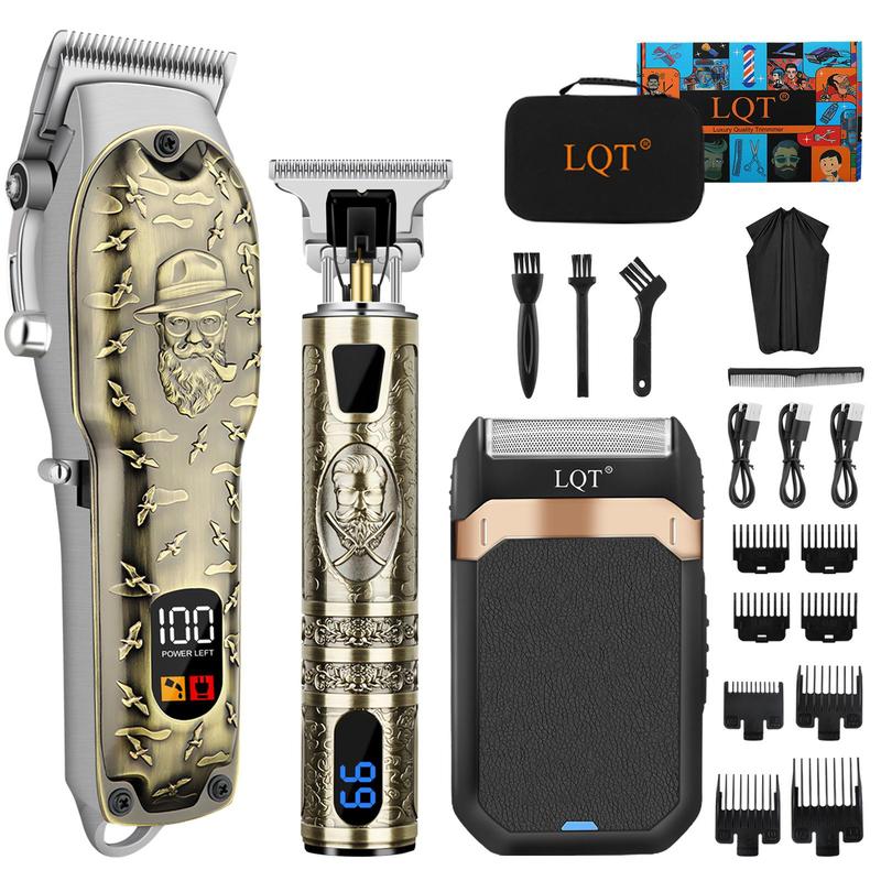 Professional Hair Clippers for Men, 7000 RPM, USB Rechargeable Cordless Hair Trimmer, with LCD Display, 2000mAh Lithium Battery, for Salon and Home Use, Beard Trimmer, Stocking Fillers, Winter & New Year Gift