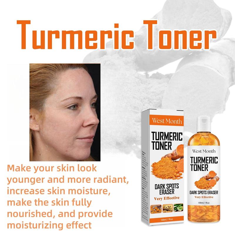 Turmeric Hydrating Toner, 2 Counts set Collagen and Mint Leaf Extract Moisturizing Toner, Facial Skincare Product for Women & Men