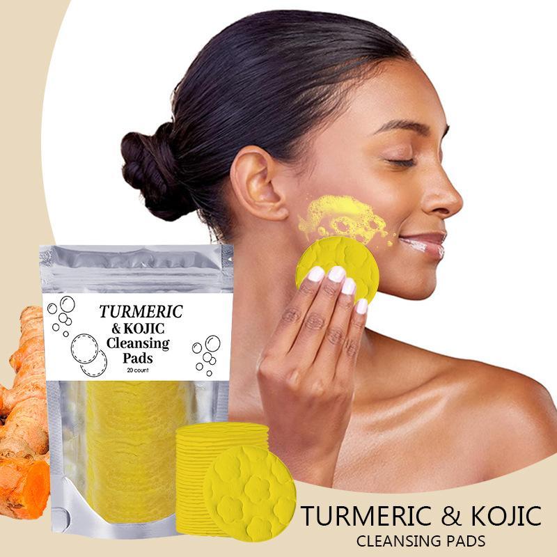 Turmeric Cleansing Pads, Deep Pore Cleansing Facial Pads, Moisturizing Facial Cleansing Pads, Facial Skin Care Product for Daily Use