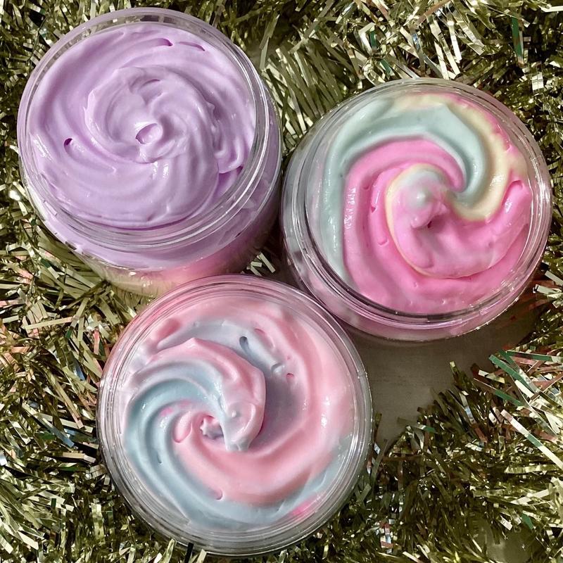 Sweet Treat Body Butter Bundle Trio Vanilla Cupcake Unicorn Fairy Cotton Candy